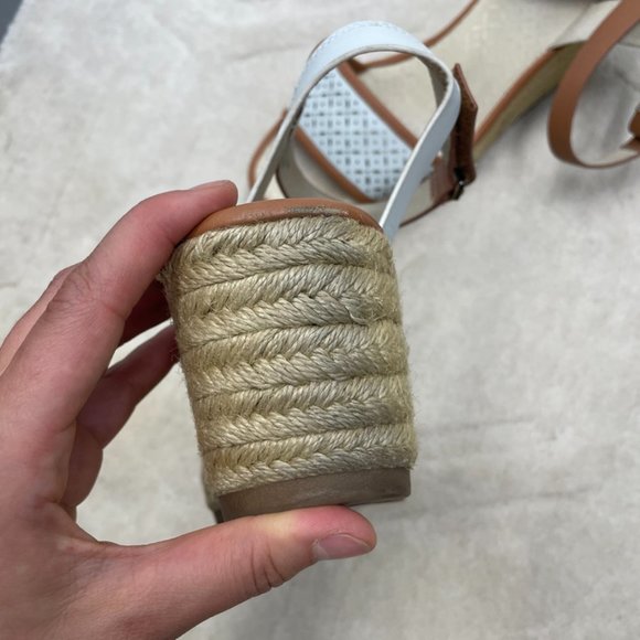 FLY London White Ekal Espadrille Wedge Sandals 41 - Picture 11 of 12